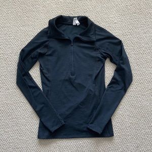 NEW Under Armour Fleece Lined Coldgear Half Zip Pullover Run Train Black XS NWOT